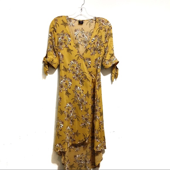 Castro floral high low wrap dress in size 36 - Picture 3 of 8